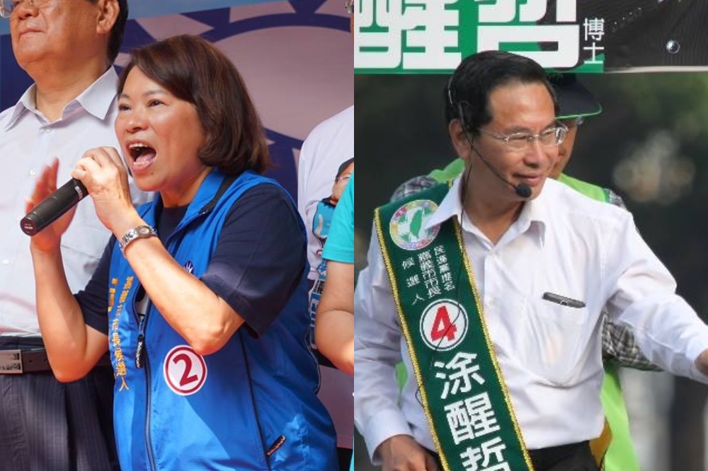 嘉義市長候選人黃敏惠（左）、涂醒哲（右）。（圖片取自黃敏惠臉書／圖片取自涂醒哲臉書）