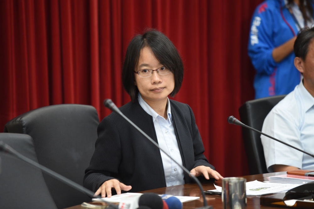 台北農產運銷公司總經理吳音寧被指是民進黨在九合一大選中的「戰犯」之一，下台話題再起。（攝影：張文玠）