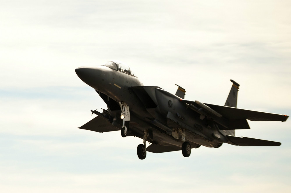 美軍現役F-15E「打擊鷹」戰機。（圖片取自美國空軍）