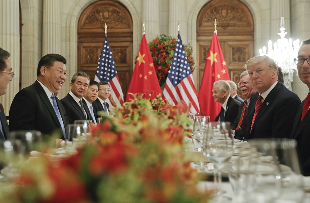 中美貿易戰成為2018年影響全球經濟最深遠的事件。（湯森路透）