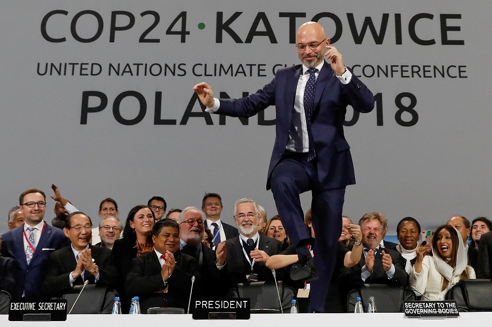 聯合國第24屆氣候高峰會（COP24）16日於波蘭卡托維治（Katowice）落幕。（湯森路透）