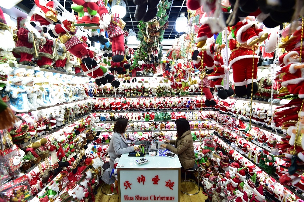 中國河北省廊坊市規定街上禁止慶祝耶誕節。（湯森路透）