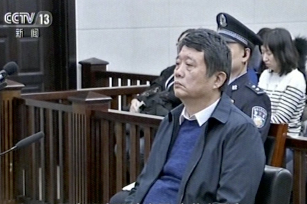 中國前國國安部副部長馬建，27日遭大連法院判處無期徒刑。（美聯社）