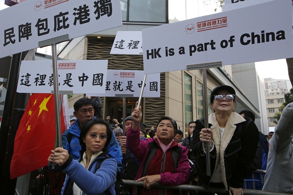 請大家不要妄想，香港現在已經淪亡，請不要認為自己有那麼特別，以為「一國兩制的台灣方案」可以有特殊待遇。（美聯社）