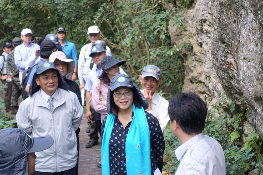 立委管碧玲去年底考察壽山國家自然公園。（管碧玲辦公室提供）