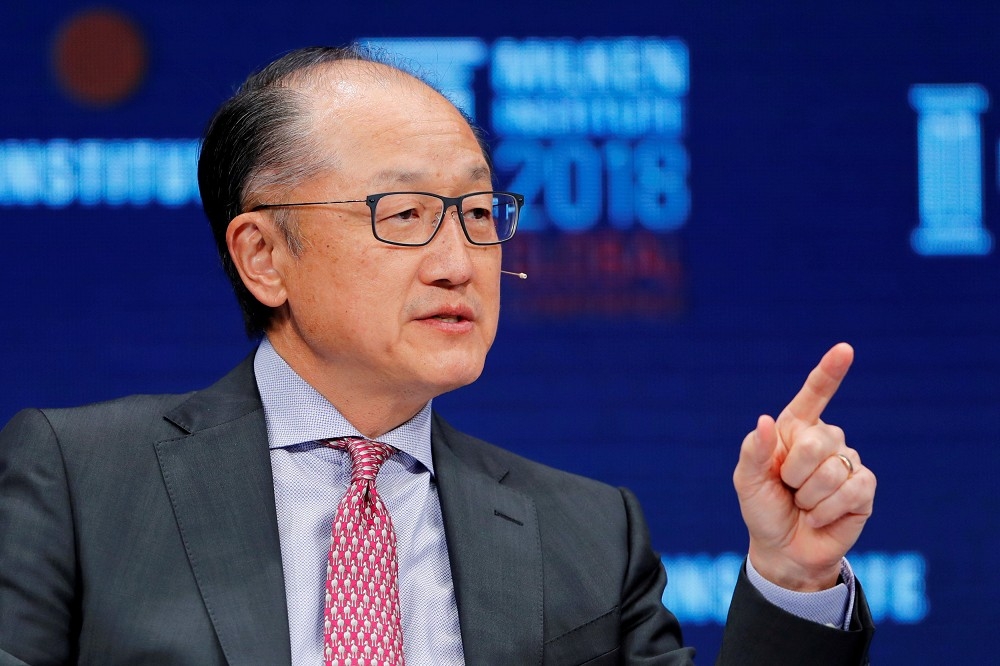 世界銀行行長金墉7日宣布提前退休。（湯森路透）