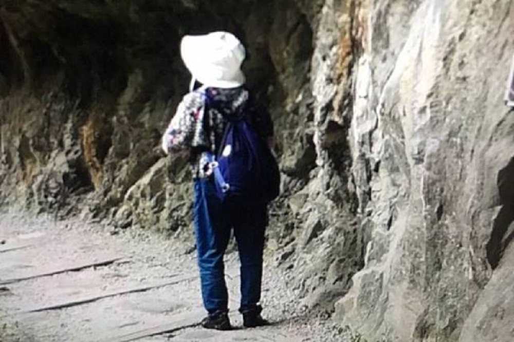 一名中國籍婦人隨旅行團到太魯閣國家公園時失蹤。（警方提供）