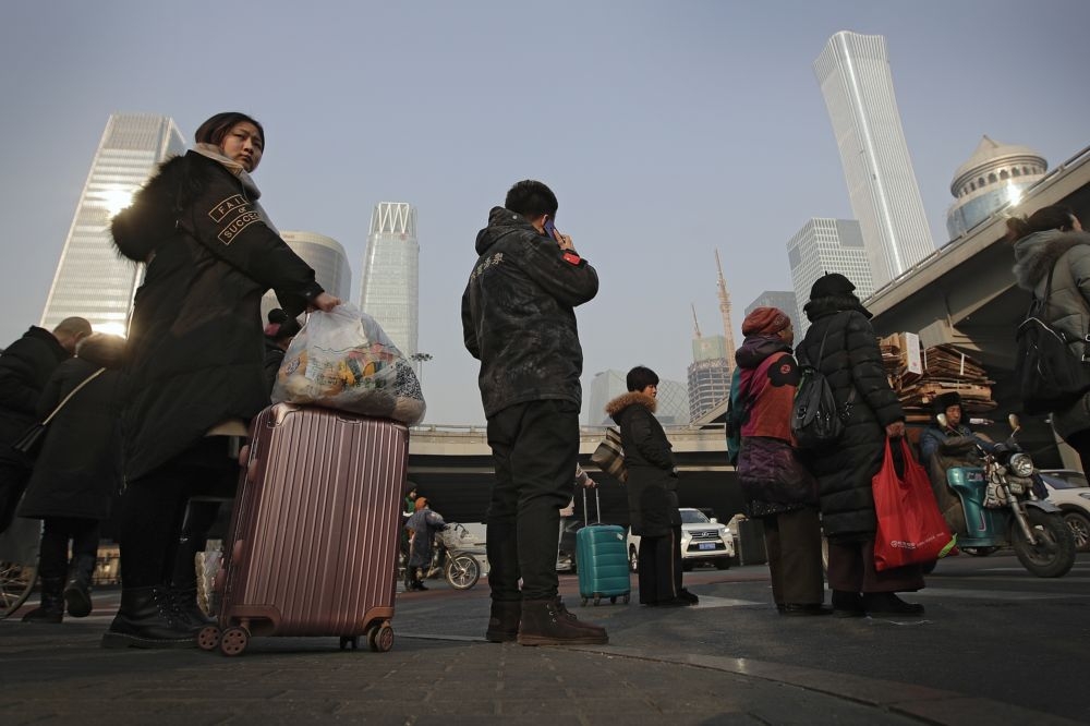 21日開始，2019年中國春運正式啟動，預計將有30億人次的旅客移動量。（美聯社）
