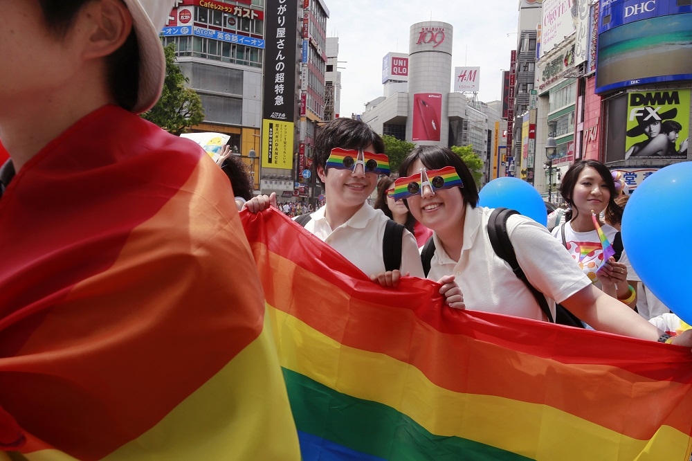 日本國內保守派勢力強大，但LGBT人權意識也漸漸抬頭。（美聯社）