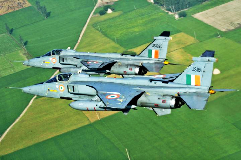 服役已30多年、印度現役「美洲豹」攻擊機。（圖片取自印度空軍）