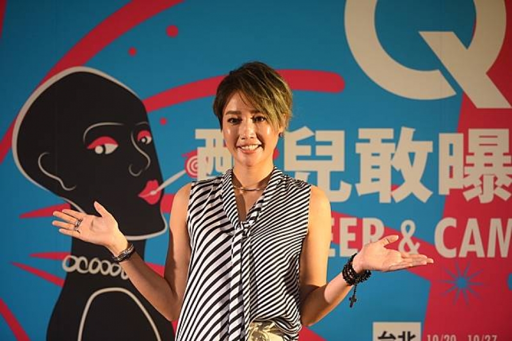 2017台灣國際酷兒影展由長期關心同志權益的歌手歌手A-Lin擔任影展大使（攝影：李昆翰）