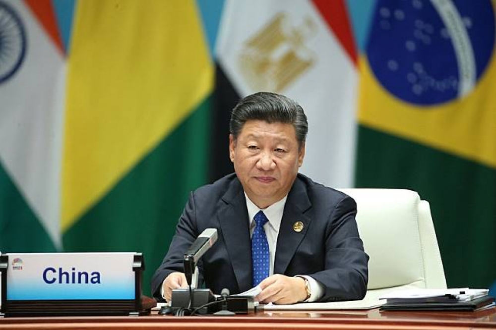4日，中國國家主席習近平發表演說表示，「應全面深化金磚夥伴關係，開闢更加光明未來。」（湯森路透）