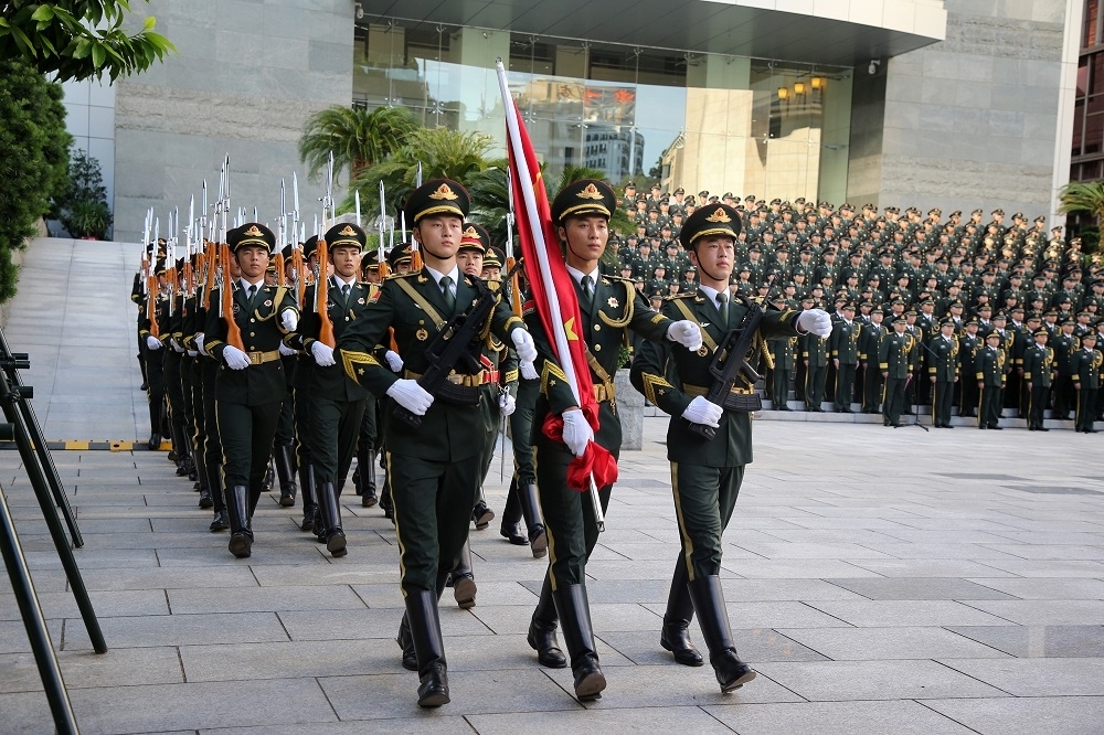 中國對台政策已轉向強硬趨勢，此即「硬的更硬」之意涵。因而對台軍事嚇阻、武力施展及外交壓制，成為對台壓制的必然選擇。（新華社）