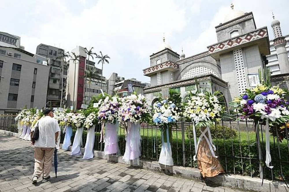 親民黨副秘書長、前立委劉文雄7月31日傍晚病逝，3日於台北清真寺舉辦殯禮。（攝影：葉信菉）