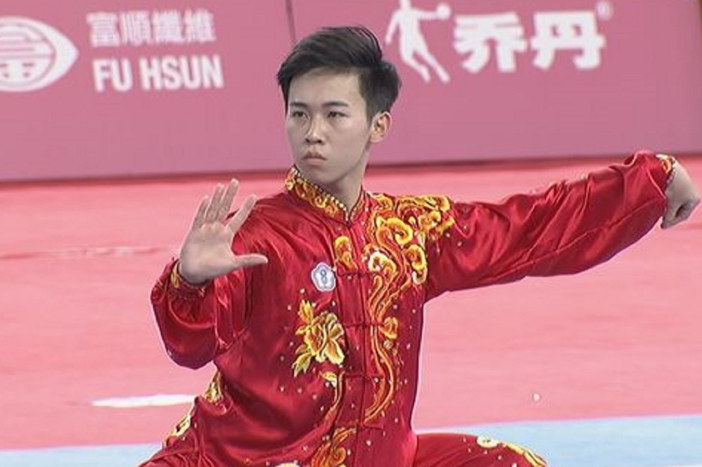 21歲的陳宥崴以總和19.01分，奪下太極拳銀牌。（取自YouTube）