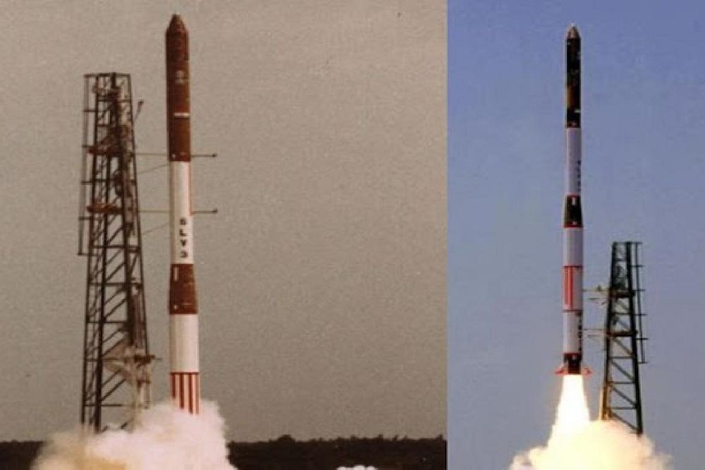 據悉中科院是以麒麟專案研製500公里低軌道運載火箭為主體，採4段式火箭，與印度SLV-3衛星運載火箭（圖）相當。（取自印度太空研究組織ISRO網站）