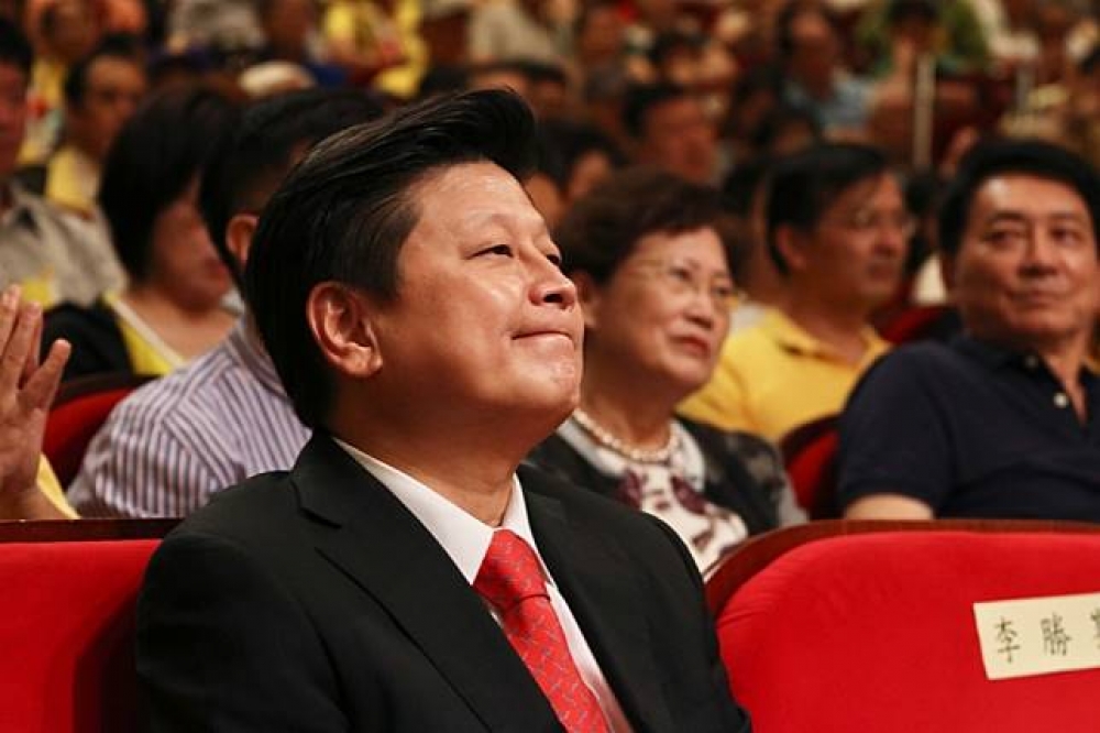 對於2018台北市長選舉，傅崐萁表示，市民是唯一的主人，藍綠不應該只顧意識型態對決。圖為傅崐萁8月20日出席新黨24週年黨慶大會。（攝影：李隆揆）