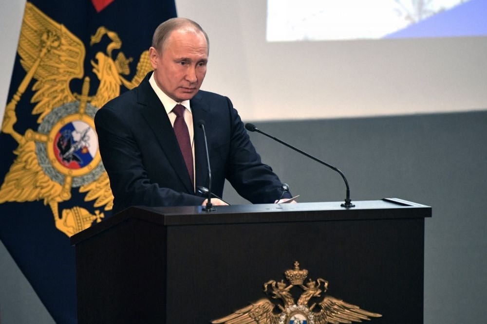 俄羅斯總統普京4日簽署總統令，正式停止履行《中程飛彈條約》。（湯森路透）