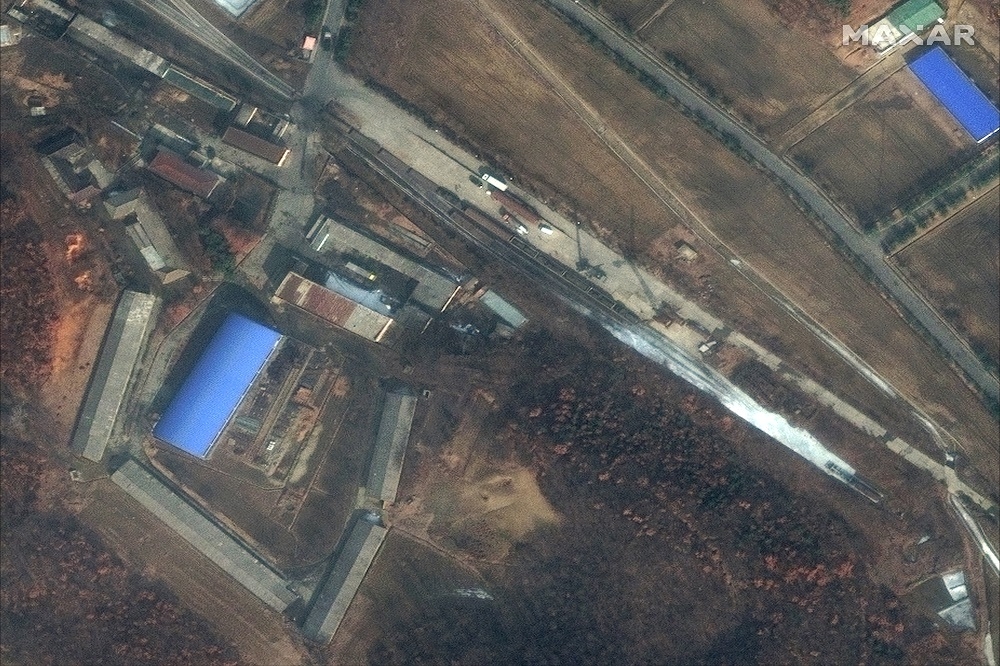 位於北韓平壤郊區沙門洞（Sanumdong）飛彈研究設施。（美聯社）