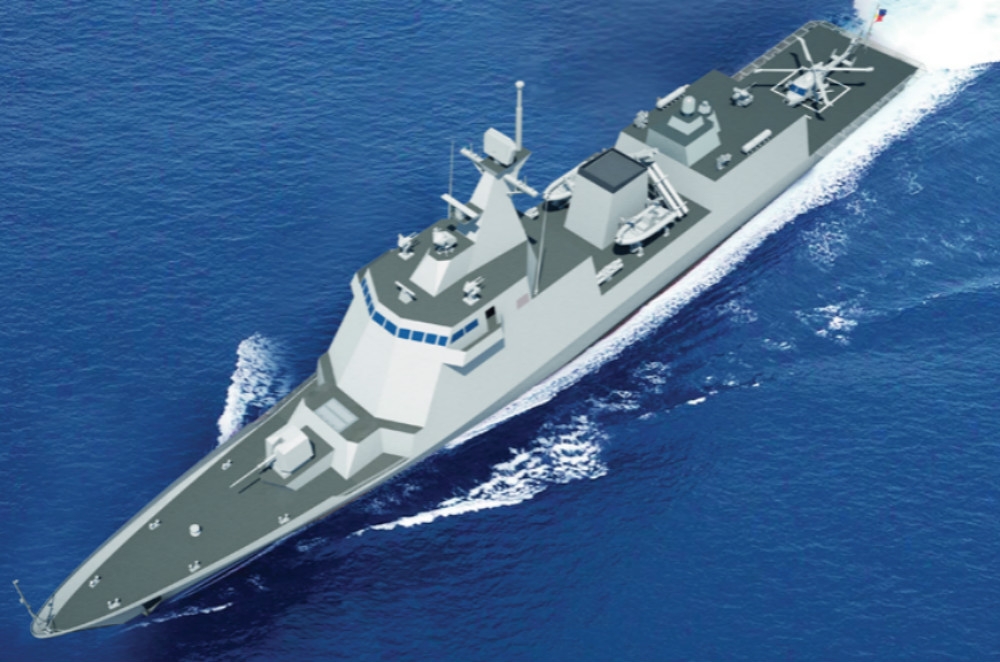 菲律賓海軍新一代「黎刹級」驅逐艦的構想圖。（圖片取自現代重工）