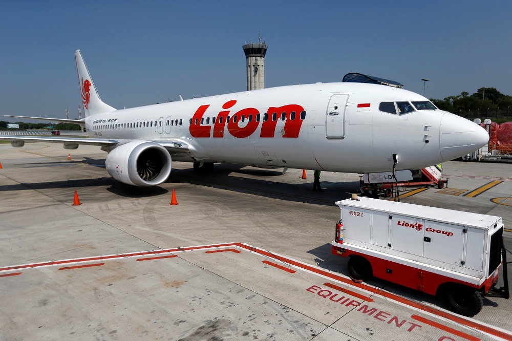 印尼獅航（Lion Air）2018年10月起飛後13分鐘內即墜毀海上，機上189人全數罹難。（湯森路透）