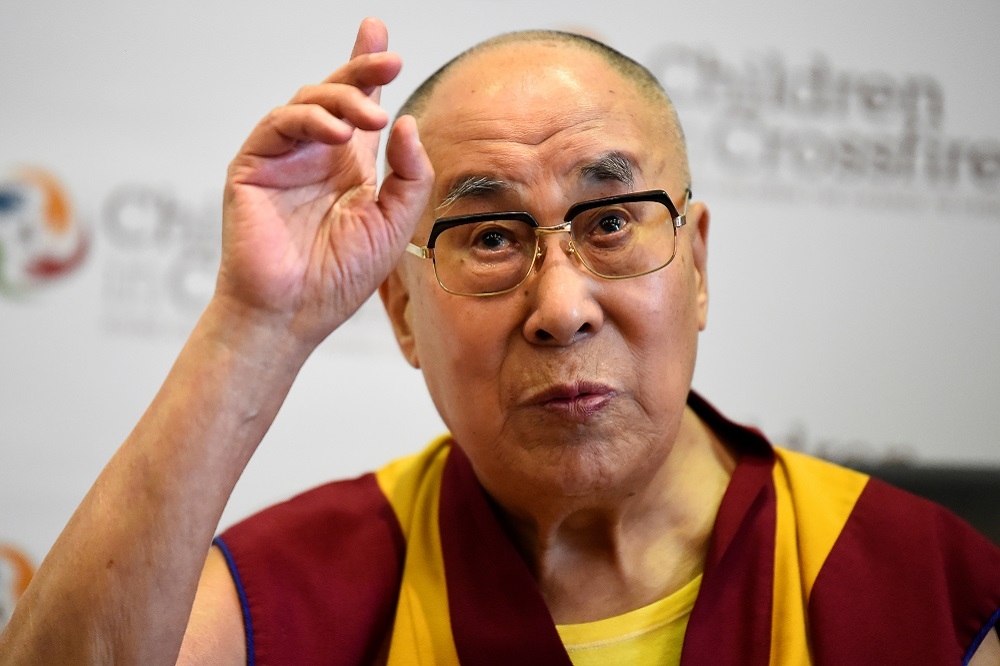 西藏精神領袖第14世達賴喇嘛。（湯森路透）