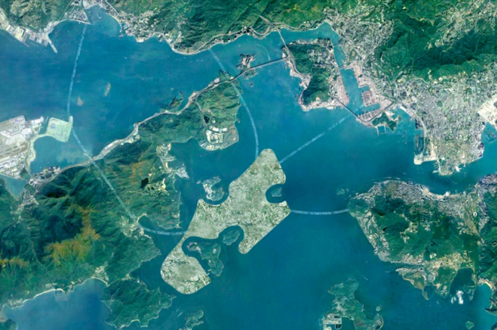 香港發展局公布「明日大嶼」興建人工島初步估算達6240億港元。（團結香港基金）