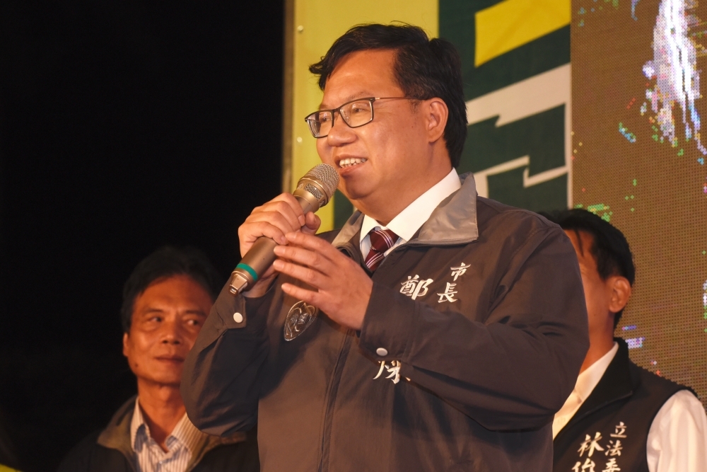 六都直轄市長本屆上任將近百日，根據《TVBS》1日公布的民調指出，桃園市長鄭文燦以70%的滿意度居冠。（攝影：鄭宇騏）