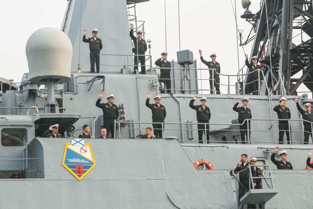 中俄每年舉行海上軍演已成慣例。（湯森路透）