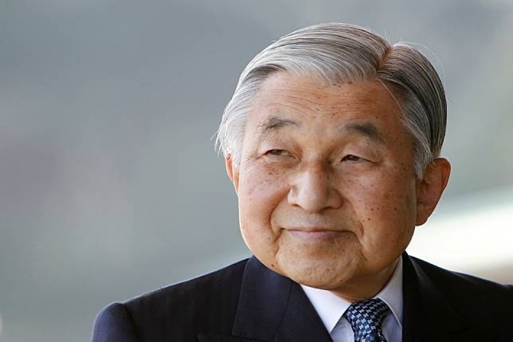 日本明仁天皇已高齡83歲。 （湯森路透）