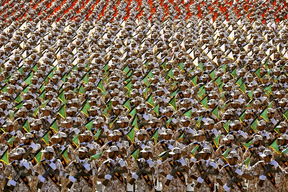 伊朗最精良的武裝部隊「伊朗革命衛隊」，已被美國列為恐怖組織。（美聯社）