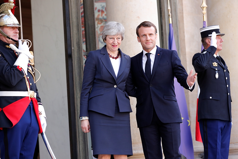 法國要求英國不得在歐盟執委會中領有一席以防影響歐盟決策，來換取英國要求延長脫歐時限。（湯森路透）