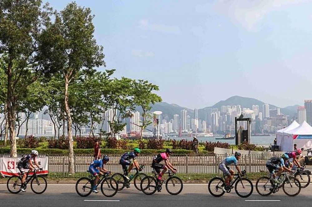 一年一度香港單車節，邊騎車邊欣賞維港風光（圖片：香港旅遊局）