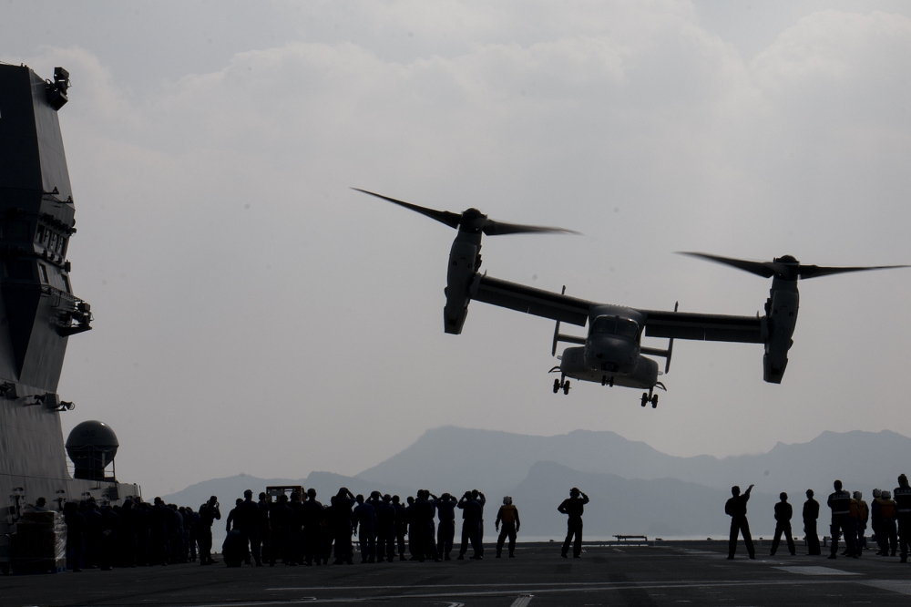 駐紮在沖繩的第31遠征隊（31st MEU）與日本陸上自衛隊在沖繩的離島舉行了一場聯合奪島演習，引起了許多關注。（湯森路透）