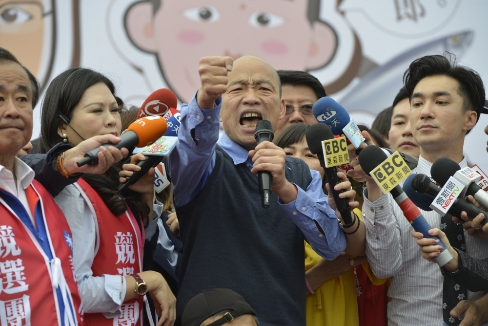 眼看郭台銘已經上馬，國民黨總統初選列車即將發動，若此刻韓國瑜再不表態，這條總統路顯然就要被「做掉」了。（攝影：李智為）