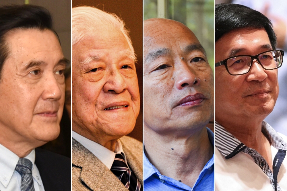 歷屆台灣總統選舉出現許多瘋狂的「造神運動」及「政治明星」。 （合成照片）
