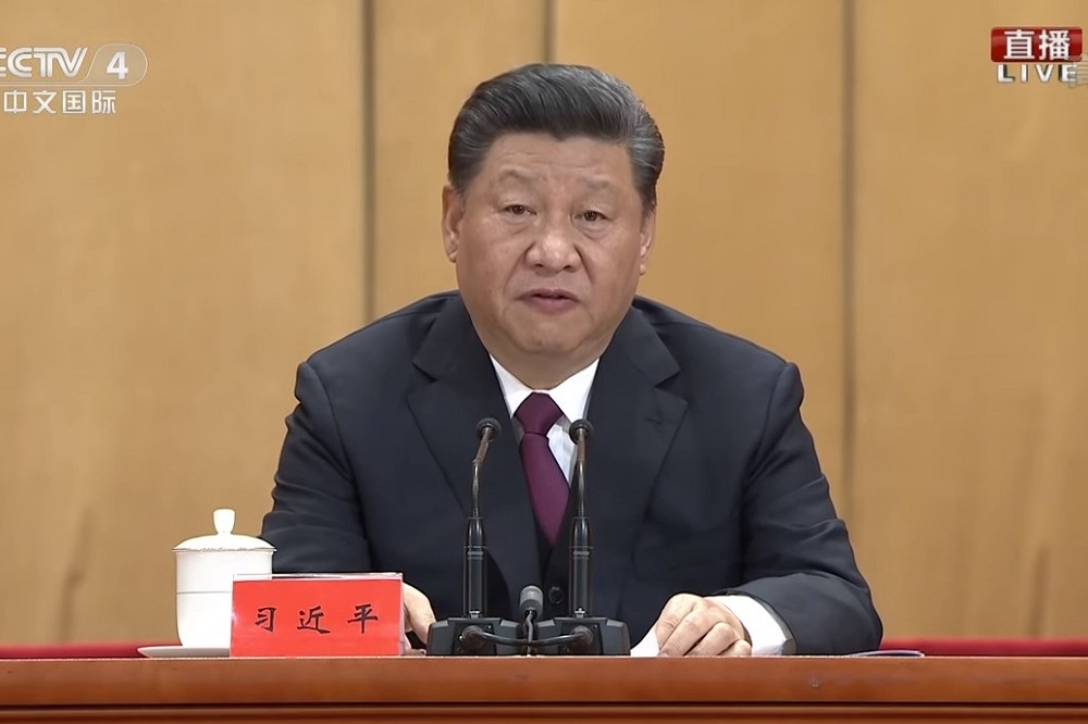 中國國家主席習近平30日發表談話。（取自影片）
