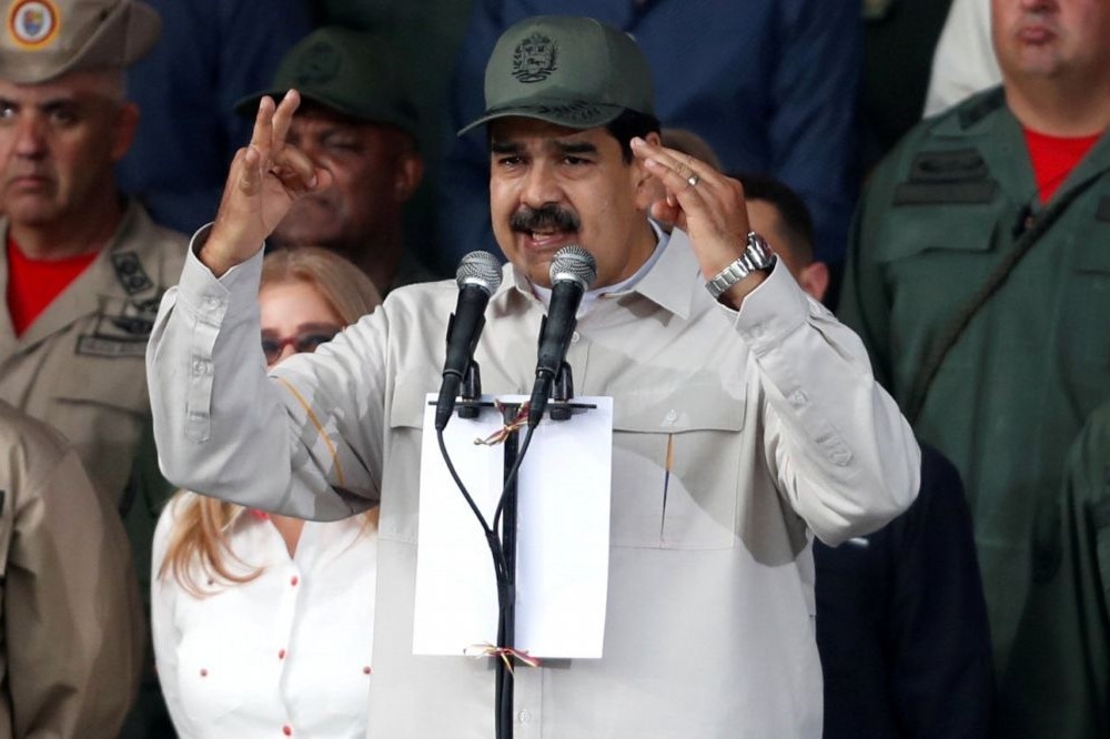 委內瑞拉總統馬杜洛1日現身，強調已弭平政變。（湯森路透）