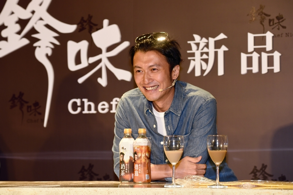 謝霆鋒親自來到台灣為自己創立的品牌「鋒味」的新品站台（攝影：張哲偉）