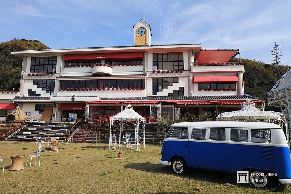 野島小學校在 2010 年廢校，但目前成為淡路島上地方創生的實驗基地。（攝影：陳威臣）