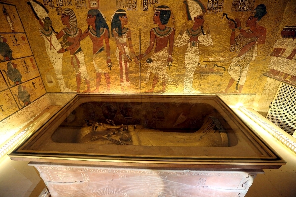 埃及法老圖坦卡門位在盧克索的陵墓。（湯森路透）