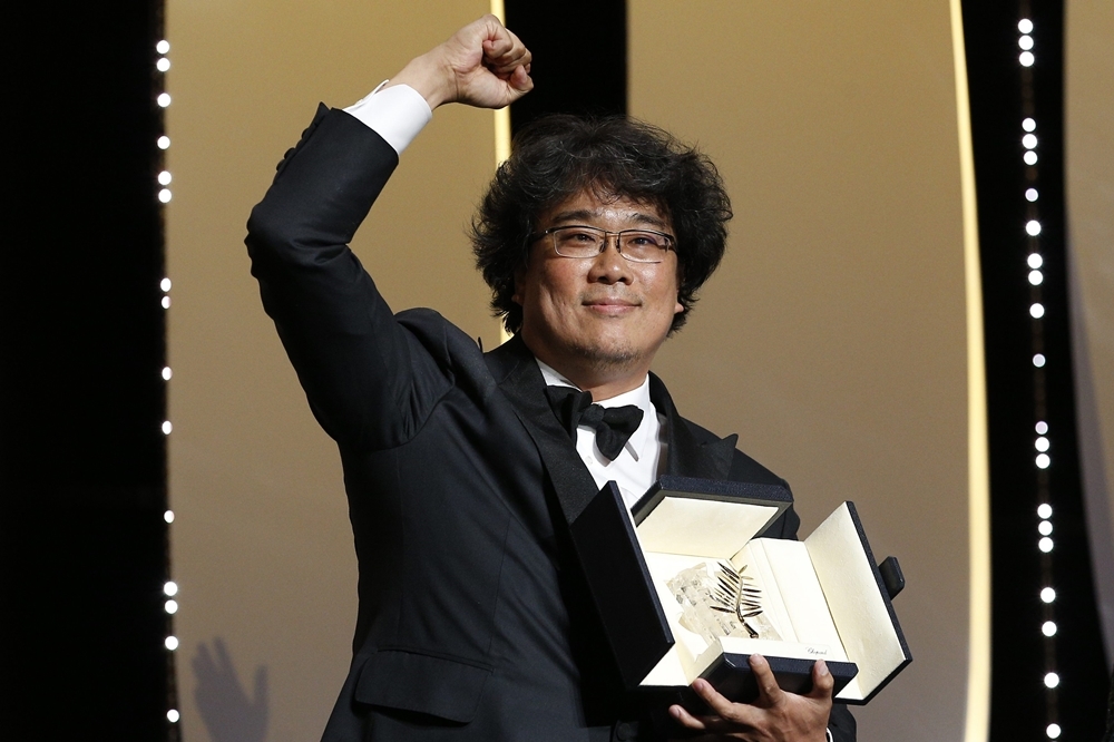 韓國導演奉俊昊以《寄生上流》拿下第72屆坎城影展金棕櫚獎（湯森路透）