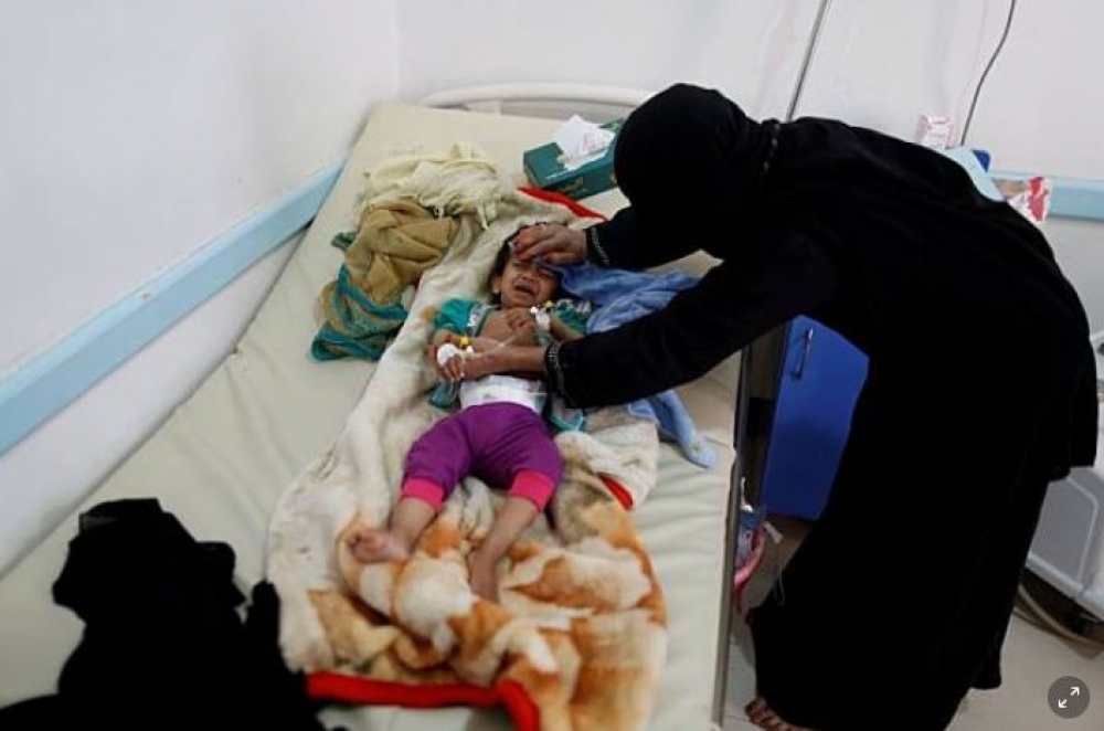 飽受戰爭之苦長達兩年的葉門近期爆發霍亂疫情。（湯森路透）