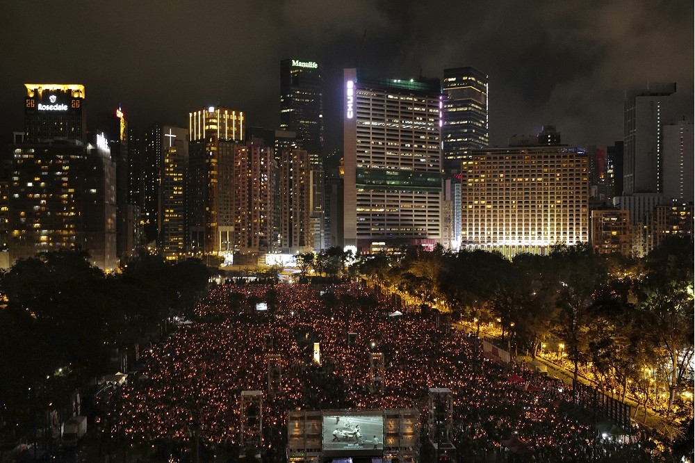 對於不斷的舉辦遊行，香港民主派的觀點，就是民氣累積論。（美聯社）