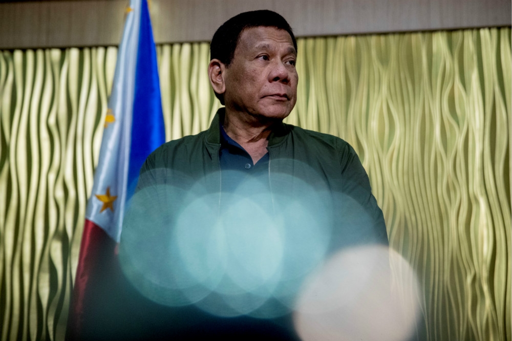 菲律賓現任總統杜特蒂。（湯森路透）