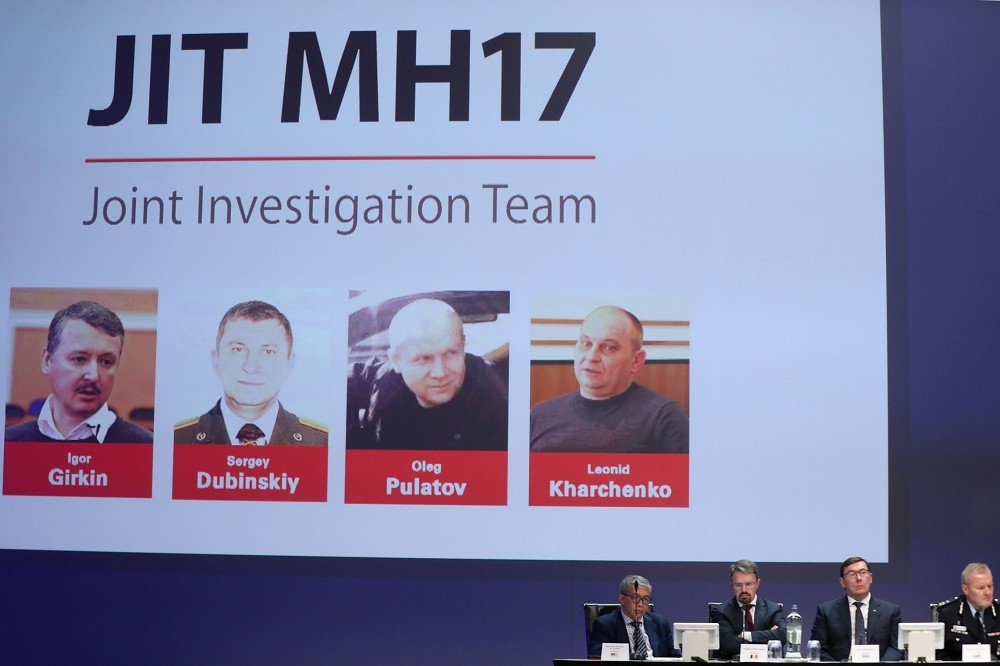 荷蘭領導的國際調查小組公布馬航MH17客機墜毀的涉案四人。（湯森路透）