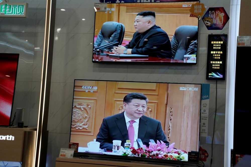 中國國家主席習近平20日中午抵達北韓，進行國是訪問。（湯森路透）