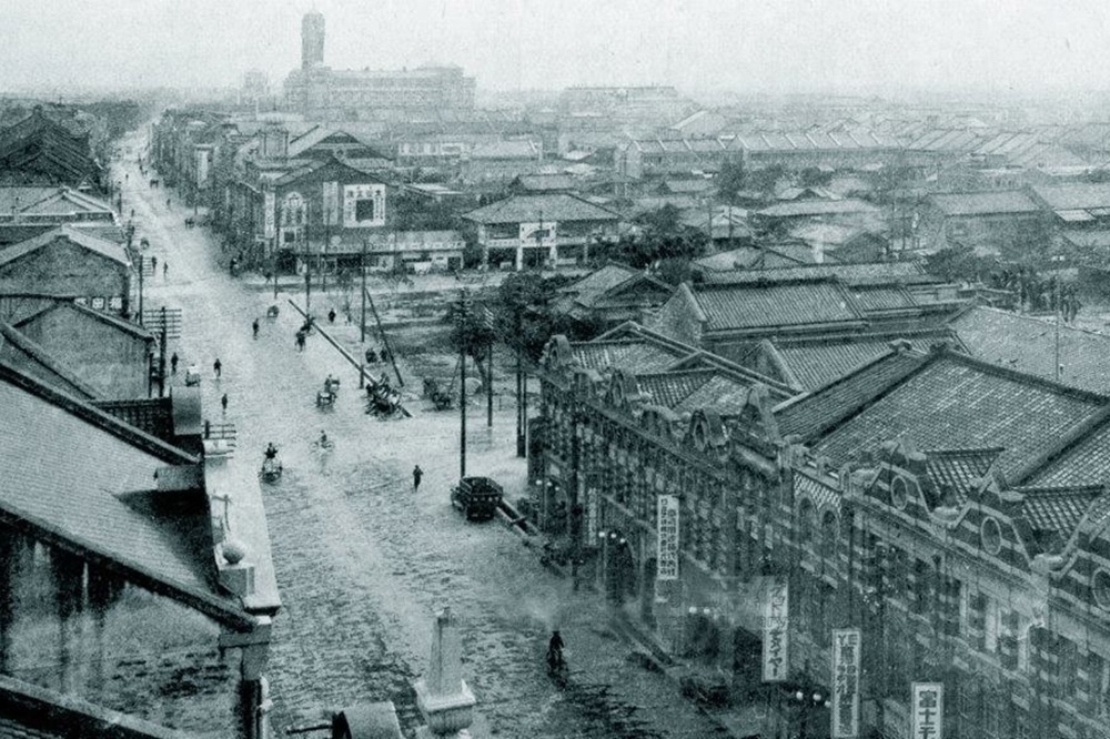 鳥瞰日治時期的台北市（圖片取自維基百科）