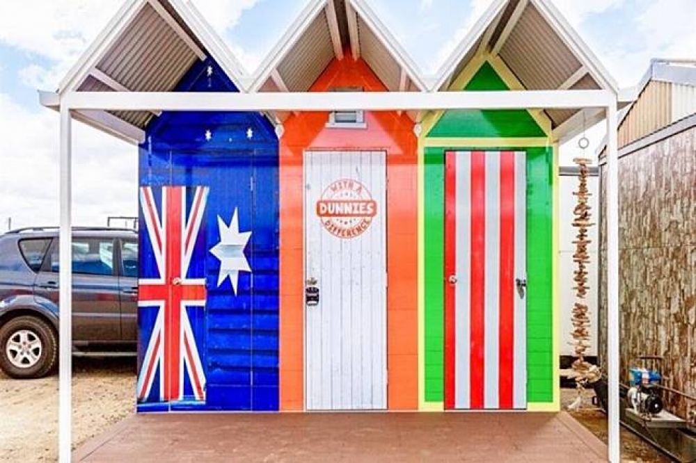 澳洲昆士蘭的「與眾不同圖翁巴（Toowoomba）攜帶式廁所」（圖片：Star2）