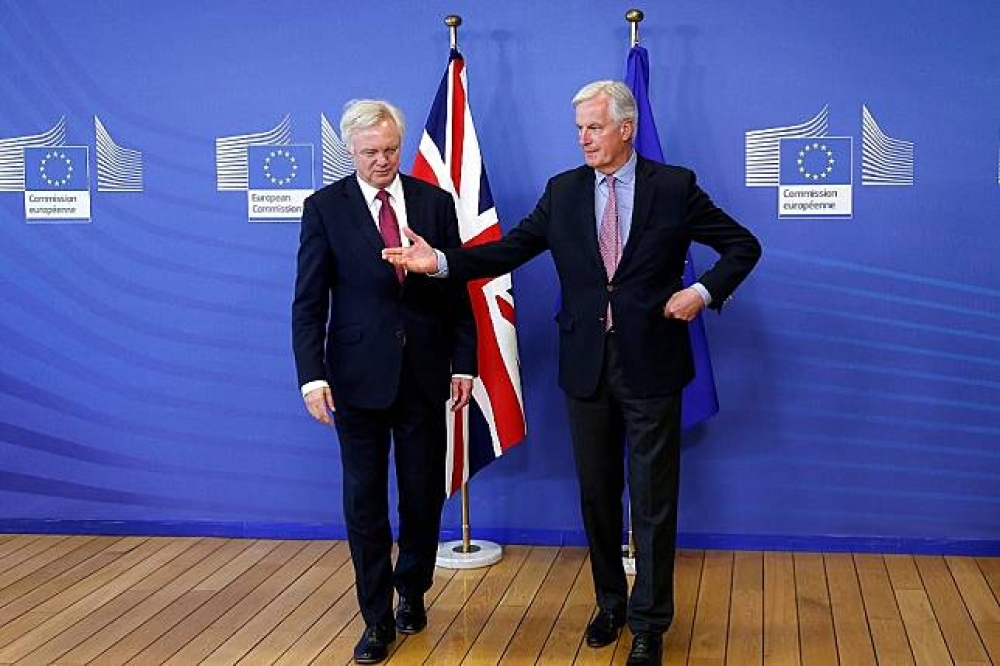 17日歐盟與英國將展開新一輪的脫歐談判。（湯森路透）